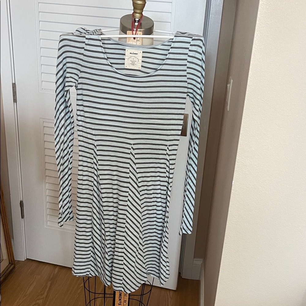 Striped Long Sleeve Dress